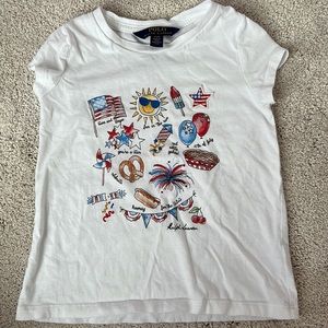 Polo Ralph Lauren size 4T. July Fourth tshirt